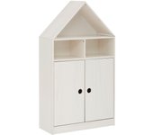 Librería con techo y 2 puertas blanco