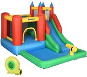Hinchable con piscina outsunny 330x245x215 cm multicolor