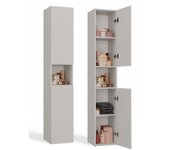 Luana - mueble de baño con 2 puertas - 31x30x174 cm - columna de almacenaje para baño