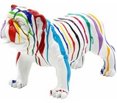 Figura decorativa bulldog tamaño m kuatéh thor de poliresina 61x32x38 cm multicolor