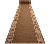 Alfombra de pasillo con refuerzo de goma jena beige 120cm 120x260 cm