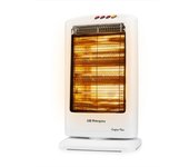 Orbegozo estufa halógena bp 0303 b, reflector protegido de alta brillantez, oscilante, asa para transporte, 1200 w