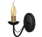 Helam malbo vela aplique negro, pátina 25cm