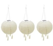 Conjunto de 3 farolillos solares ∅30cm himalaya