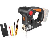 Sierra sable y de calar 2en1 20v worx | powershare | wx550.9 - sin batería, ni cargador | cambio de cuchilla sin herramientas, v