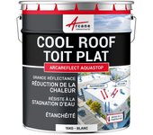Pintura para tejados coolroof resistente a la estancación de agua: arcareflect aquastop - 15 kg blanco - arcane industries