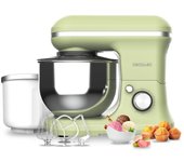 Cecotec batidora amasadora cecomixer merengue 5l 1200 ice-cream green. 1200 w 5 funciones bol de acero de 5 l y accesorios para batir y amasar