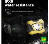 Linterna frontal led 300lm con 3 pilas aaa incluidas