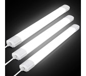 Lovhaus 3-pack luz led baño 60cm, tubo led 20w 110lm/w, blanco neutro 4000k, iluminación de techo, conexión directa
