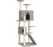 Torre de muebles para gatos, juguete para trepar, rascador, plataforma para trepar con postes rascadores 02_0022575