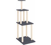 Torre para muebles de árbol para gatos, juguete para trepar, rascador, plataforma para trepar con postes 02_0022667