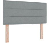 Cabecero diseño de líneas gris claro 90 cm tela cfw7389311