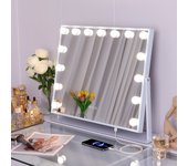 Espejo maquillaje con luz 65x49cm - giratoria