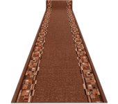 Alfombra de pasillo con refuerzo de goma bombay marrón 67cm 67x150 cm