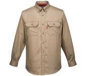 Camisa de trabajo resistente a la llama y protección arc2 bizflame 88/12 portwest fr89