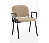 Pack 4 sillas ofis con brazos - crema