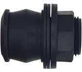Conector de paso de tanque autoestanco para montaje exterior, macho de 1 ' - hembra de 3/4