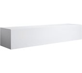 Mueble tv colgante | mueble de televisión | mueble de salón | 1 puerta 3 compartimentos | 160x30x40cm | modelo luke h2 | blanco acabado en brillo