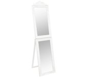 Espejo de pie blanco 40x160 cm