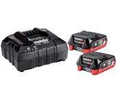Metabo 12v energy pack - batería 12 voltios + cargador 2 x 4,0ah lihd, asc 55 - 685301000
