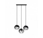 Sollux lighting tulos lámpara de techo colgante bar, negro, 3x e27