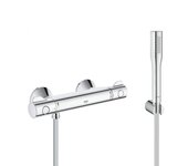 Grohe grohtherm 800 set de ducha mezclador termostático + euphoria cosmopolitan 1-spray stick shower, cromo (34558000-euphoria)