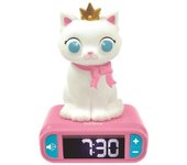 Despertador con luz nocturna de gato 3d y efectos de sonido