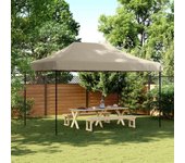 Vidaxl tienda de fiesta plegable pop-up taupe 440x292x315 cm