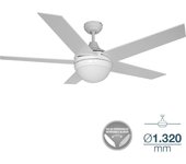 Ventilador de techo modelo adriático color blanco potencia 60w aspas ø132cm con mando a distancia edm