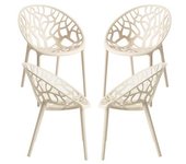 Pack 4 sillas nido - beige