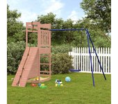 Vidaxl parque infantil de exterior madera maciza douglas