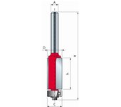 Fresa freud con rodamiento - ø12,7 h25,4/71,5 q6 z2 - f03fr01938 -42-10406p