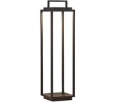 Lucande led lámpara de exterior elaja, negro, batería recargable, usb,
