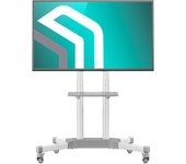 Onkron soporte de tv con ruedas para tv de 32 - 65 pulgadas hasta 50 kg, soporte de pie tv regulable en altura máx 600x400 vesa , ts1351-w