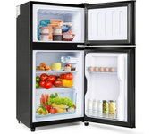 Frigorífico-congelador combinado, altura 86,8 cm, anchura 45,5 cm, 102 kwh/año, iluminación led. premium black [clase energética e]