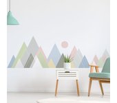 Vinilo escandinavo de montaña jura - adhesivo de pared - revestimiento sticker mural decorativo - 70x115cm