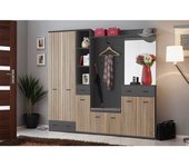 Mueble de entrada polo - armario, zapatero, columna, cómoda, espejo, ropero.