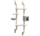 Torre para muebles de árbol para gatos, juguete para escalar, rascador, plataforma para escalar, montado 02_0022776