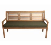 Cojín para banco de jardín 170x60x7cm asiento, cojín de asiento plano, cojín exterior de jardín verde, cojín para columpio de jardín