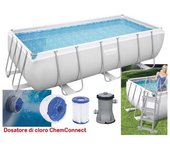 Piscina rectangular 404x201 alto 100 cm 56441