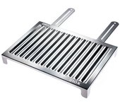 Don hierro - parrilla barbacoa grande en acero inoxidable, especial carne, abrasame-