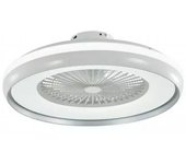 Ventilador de techo led box con motor de ca de 50 w y mando a distancia 3 en 1 gris