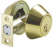 Amig - cerrojo de roseta con llave por ambos lados mod. 1650 | ø 65 mm | espesor máximo puerta: 45 mm | pasador de seguridad antisierra | acero latona