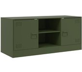 Mueble tv multimedia estantería para televisión buffet para televisión comedor salón dormitorio oliva 99 02_0028275