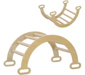 Escalador para niños aiyaplay tablero multicapa de pino madera natural 68x42x36 cm