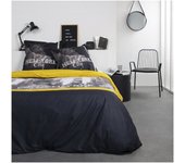 Juego de cama alex cotton 220 x 240 cm estampado amarillo