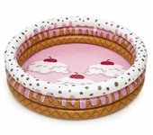 Bestway piscina hinchable para niños infantil 160x38x160cm helado 51144