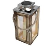 Farol solar con asa h28cm oaky