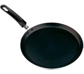 Tradineur - sartén crepera antiadherente de aluminio, inducción rápida, filloas, creps, apta para gas, inducción, vitro, lavavajillas, diámetro 26 cm