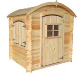 Timbela m505-1 casa de madera para niños exterior - l112xl146xa145cm/ 1,1m2 casa de juguete de exteriores - casa jardin niños madera